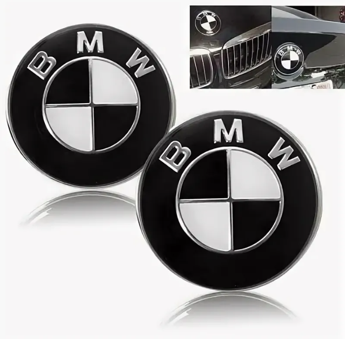 Эмблема BMW 51148132375 черно/белый