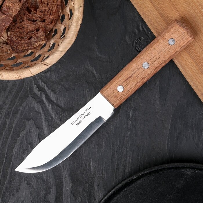 Нож кухонный для мяса Universal, лезвие 12,5 см, сталь AISI 420 Tramontina / Трамонтина для мяса рыбы овощей фруктов хлеба сыра