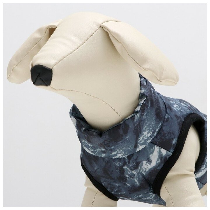 Куртка для собак на молнии "Содалит", размер L, синяя (ДС 38, ОШ 38, ОГ 54 см) - фотография № 5