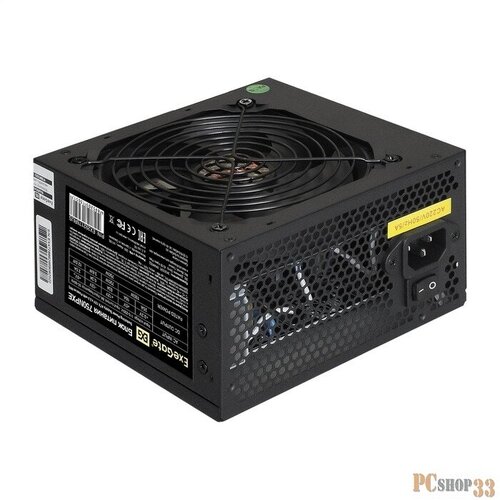 Блок питания 750W ExeGate 750NPXE ATX PPFC PC 12cm fan 24pin 2x44pin 2xPCI-E 5xSATA 3xIDE black кабель 220V в комплекте 389400₽