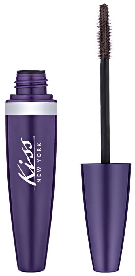 Kiss I Envy Термотушь "Сумасшедшие ресницы" Темно - коричневая (на блистере) Mascara Clamshell Dark Brown LEVC03