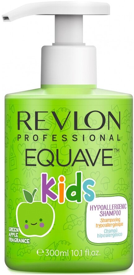 Revlon Equave Kids: Шампунь для детей 2 в 1 (Shampoo Apple 2 in 1), 300 мл