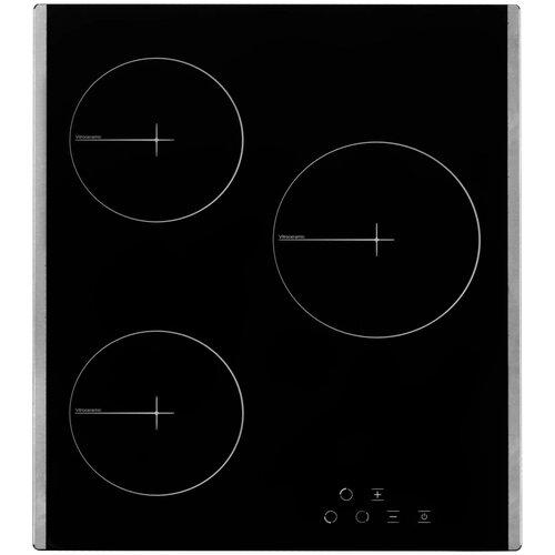 DELVENTO Встраиваемая варочная панель Стеклокерамическая 45 см 3 конфорки черное стекло 1887000₽