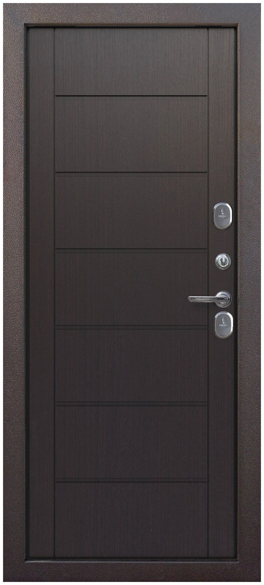 Дверь 11 см ISOTERMA Медный антик Темный кипарис 86R - фотография № 2