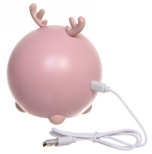 Светильник "Marmalade-Cute deer" LED цвет розовый - фотография № 9