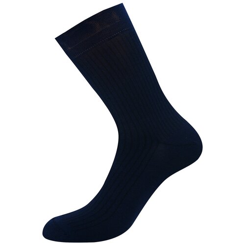фото Мужские носки omsa, 1 пара, классические, нескользящие, размер 39-41, синий
