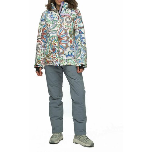 Комплект с брюками  для сноубординга, зимний, силуэт полуприлегающий, утепленный, водонепроницаемый, размер 42, фиолетовый
