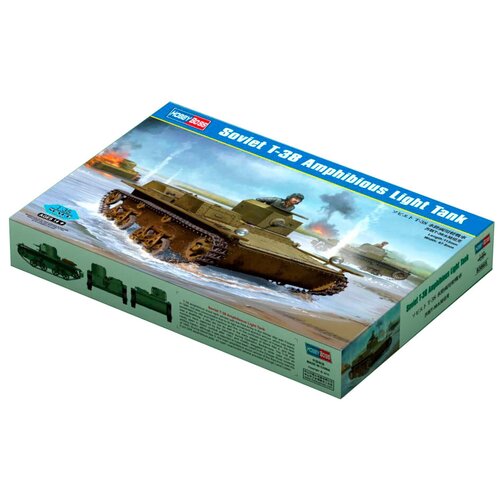 Сборная модель HobbyBoss Soviet T-38 Amphibious Light Tank (83865) 1:35 сборная модель hobbyboss soviet su 122 54 tank destroyer 84543 1 35