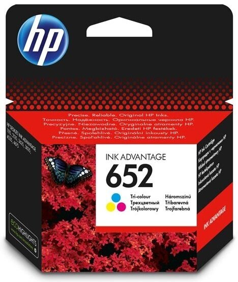 Картридж струйный HP 652 F6V24AE многоцветный (200стр.) для HP DJ IA 1115/2135/3635/4535/3835/4675
