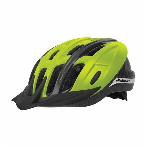 Шлем велосипедный Polisport Ride in, размер M 54/58 см., цвет lime green/black