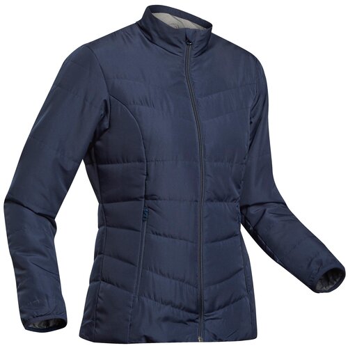 фото Куртка для треккинга в горах женская trek 50, размер: s, цвет: синий графит/черный forclaz х декатлон decathlon