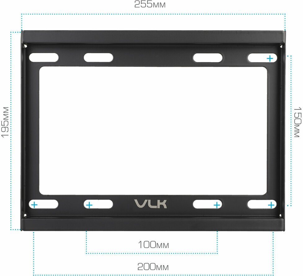 Кронштейн для телевизора на стену / крепление фиксированное VLK TRENTO-35 / до 48 дюймов / vesa 200x200