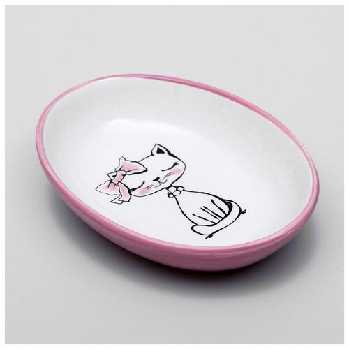 Пижон Блюдце керамическое Милая киса 200 мл 157 х 113 х 38 см 683₽