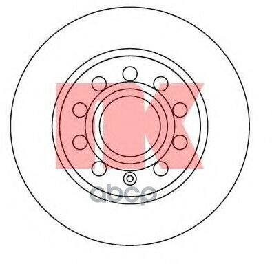 204789Nk_диск Тормозной Задний! Audi A3, Skoda Octavia, Vw Golf 1.4/1.6-2.0Tdi 03> Nk арт. 204789