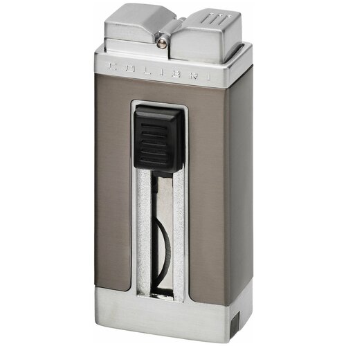 Зажигалка газовая Colibri OF LONDON Classico Matt Black  & Polished Silver