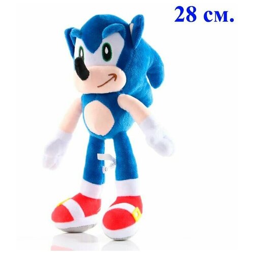 Мягкая Игрушка Sonic the Hedgehog (Ёж Соник) синий - 28 см плюшевая мягкая игрушка ёжик соник 45 см