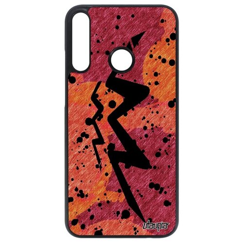фото Противоударный чехол на мобильный // huawei p40 lite e // "знак зодиака водолей" созвездие дизайн, utaupia, оранжевый