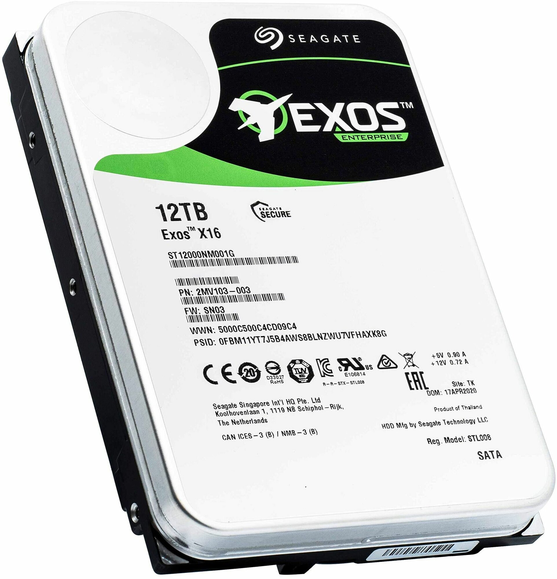 Жесткий диск SEAGATE Exos X16 , 12ТБ, HDD, SATA III, 3.5" - фото №5