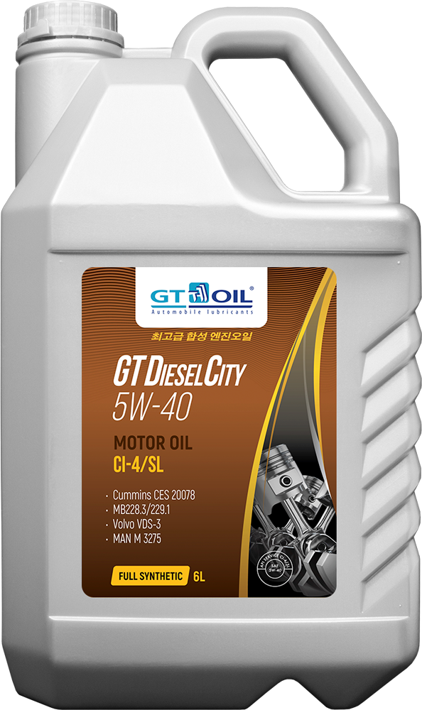 GT OIL Масло Моторное Gt Diesel City, Sae 5w40, Api Ci-4/Sl, 6 Л