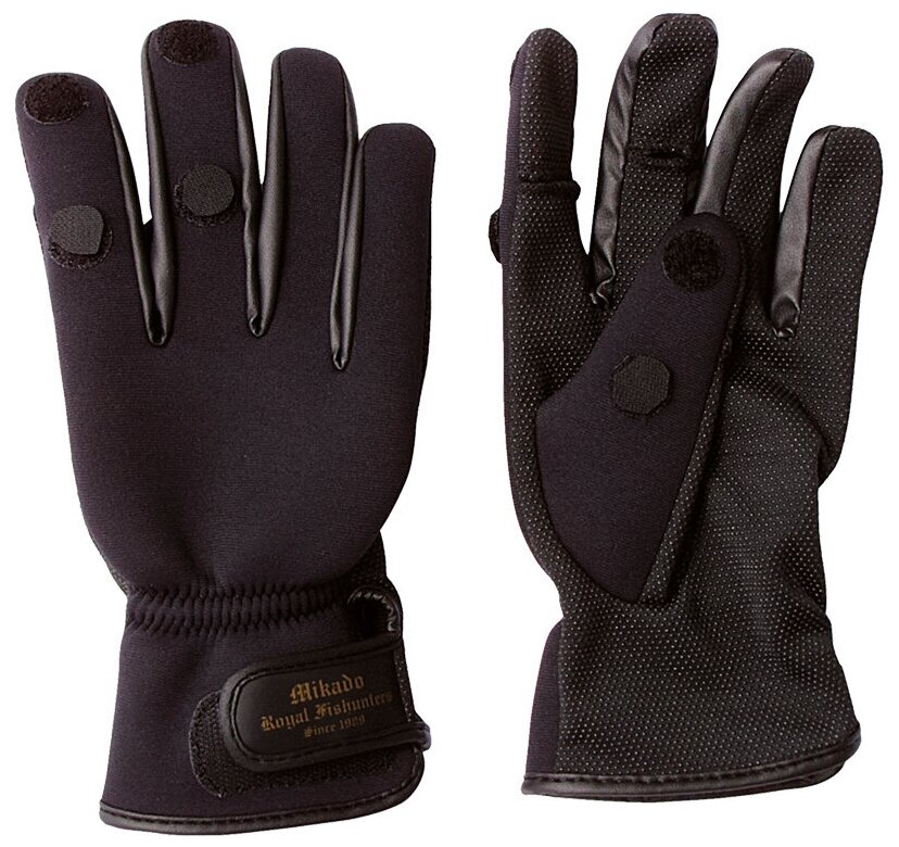 Перчатки и рукавицы MIKADO UMR-02, M, зима, черный