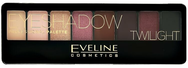 Палетка теней для век `EVELINE` EYESHADOW PROFESSIONAL PALETTE тон 02 (twilight)