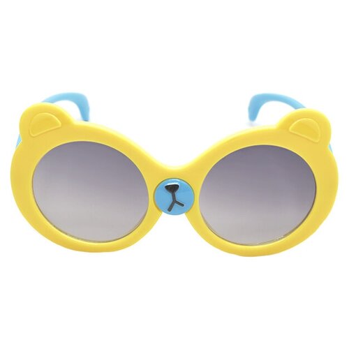 фото Солнцезащитные очки , круглые, оправа: пластик, желтый мир оптики