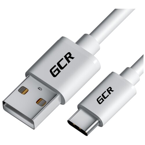 Кабель GCR USB - USB Type-C (GCR-UC1U) белый 0.5 м