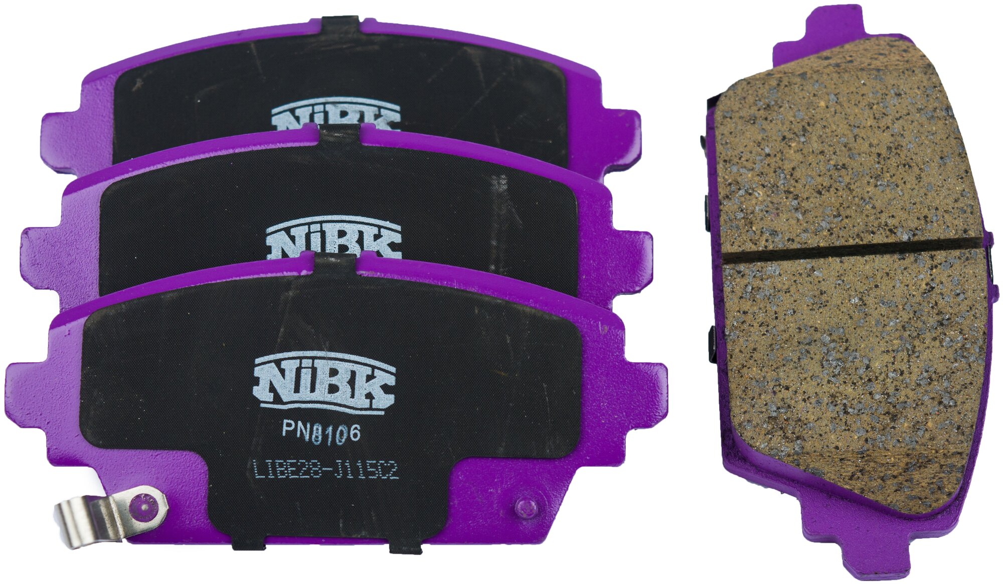 Дисковые тормозные колодки передние NIBK PN8106 (4 шт.)