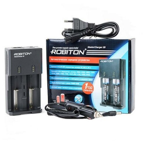 Зарядное устройство Robiton MasterCharger 2B Plus U8/10-Li/NC/MH/LF-ZVGBCFRU зарядное устройство robiton mastercharger 4t5 pro