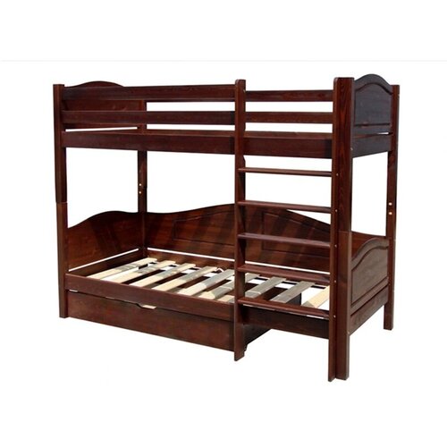 Деревянная двухъярусная кровать из массива сосны Арина, разборная, 90х200 см (габариты 100х210 см).