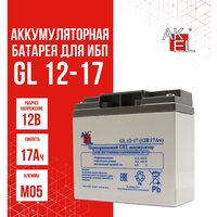 Аккумуляторная батарея AKEL GL12-17-HOME 12В, 1 шт.
