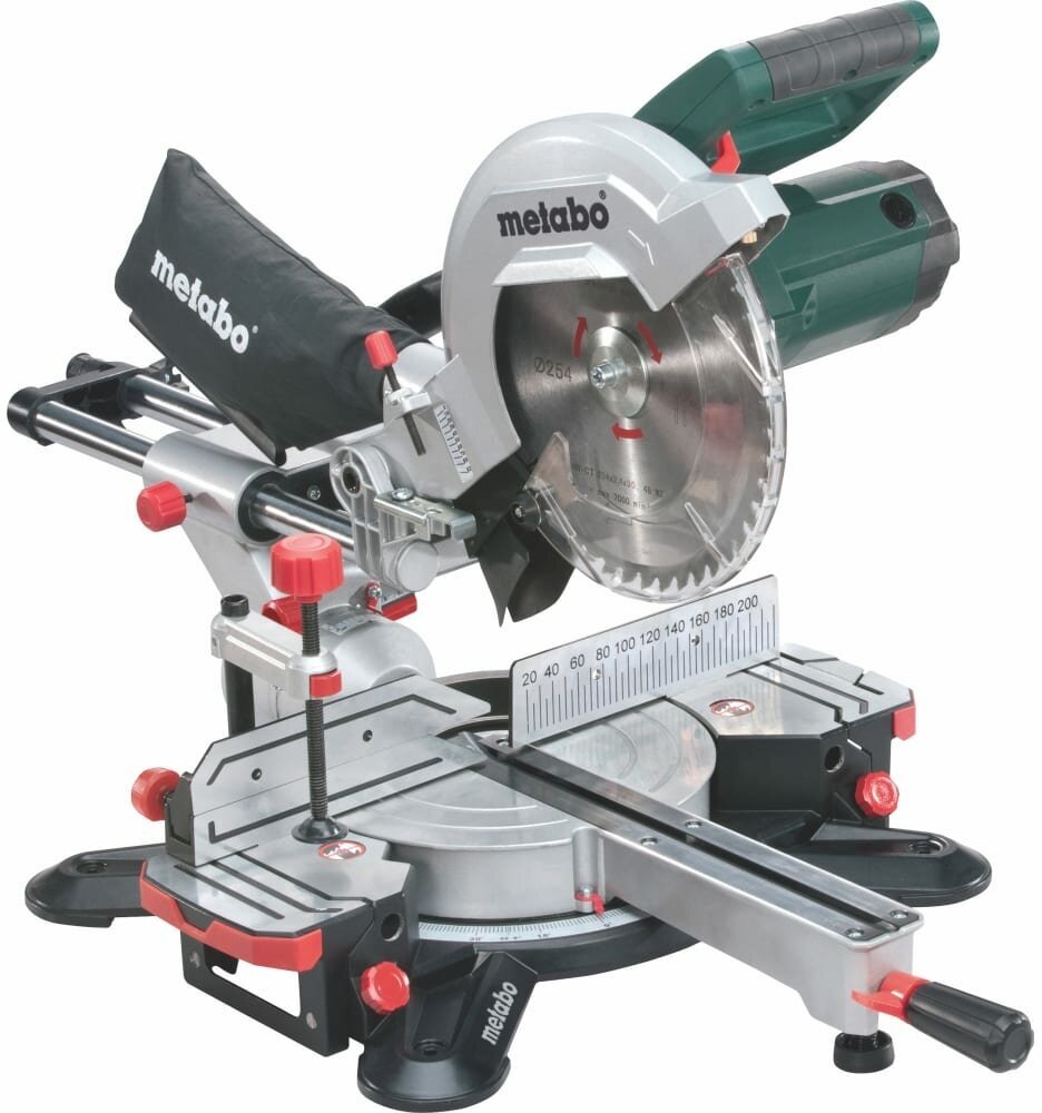 Пила торцовочная электрическая Metabo KGS 254 M sеt (690828000) 1800 Вт 254 мм