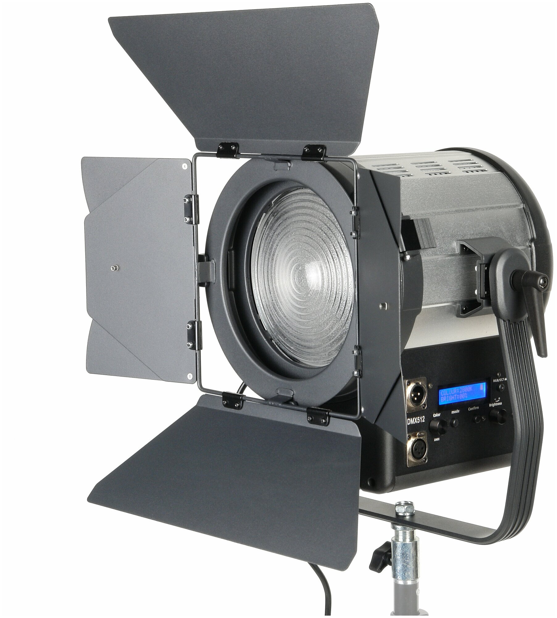 Осветитель студийный GreenBean Fresnel 200 RGB X3 DMX