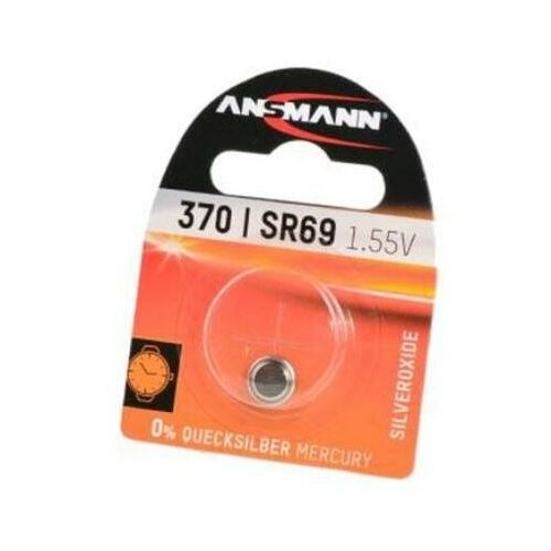 батарейка часовая energizer 371 370 sr920sw sr69 1 шт Батарейки Ansmann 370-371 SR69 SR920W BL1