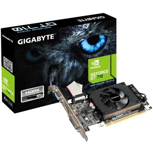 Видеокарта 2 Gb Gigabyte GeForce GT710 (GV-N710D3-2GL 2.0)