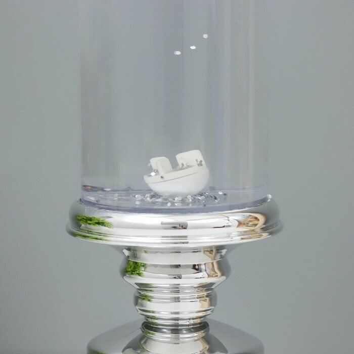 Лава-лампа"Морозная свеча" LED от батареек 3хАА USB серебро 7х7х28см Risalux 9559536 . - фотография № 8