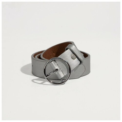 фото Ремень детский, ширина 3 см, винт, пряжка металл, цвет серебристый нет бренда