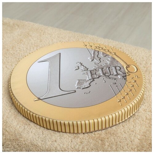 фото Подушка на стул монета 1 евро, d-40, габардин, поролон гранд-стиль