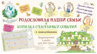 "ГигантПлакат(накл/в тубусе)Родословная нашей семьи + Копилка счастливых событий и знаменательных дат"Родословная нашей семьи + Копилка счастливых событий и знаменательных дат