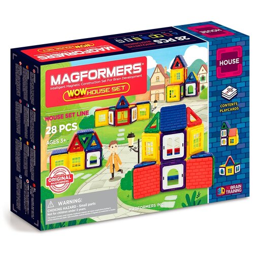 конструктор magformers window basic plus 715001 20 20 дет Конструктор MAGFORMERS Wow 705007 Дом, 28 дет.