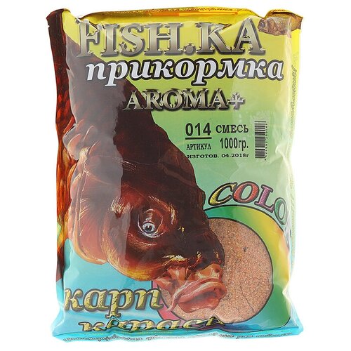 Прикормка Fish-ka Карп-Карась, вес 1 кг прикормка fish ka карп карась бисквит 1 кг