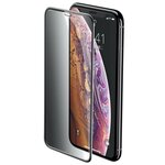 Защитное стекло для iPhone 11 Pro Max/XS Max антишпион Baseus Full- screen Curved Privacy Cellular Dust Prevention - Черное (SGAPIPH65- WC01) - изображение