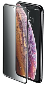Фото Защитное стекло для iPhone 11 Pro Max/XS Max антишпион Baseus Full- screen Curved Privacy Cellular Dust Prevention - Черное (SGAPIPH65- WC01)