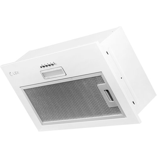 Вытяжка встраиваемая Lex GS Bloc LIGHT 600 белый управление кнопочное 1 мотор 980600₽