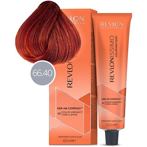 Revlon Professional Ker-HA complex, 66.40 темный блондин насыщенно-медный, 60 мл