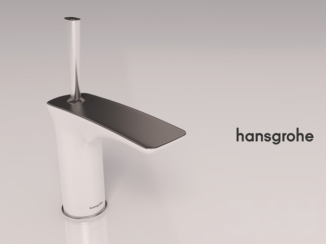 Смеситель белый Hansgrohe - фото №18