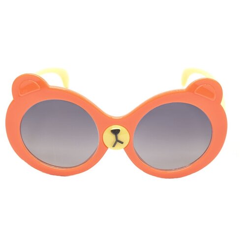 фото Солнцезащитные очки , круглые, оправа: пластик, оранжевый мир оптики