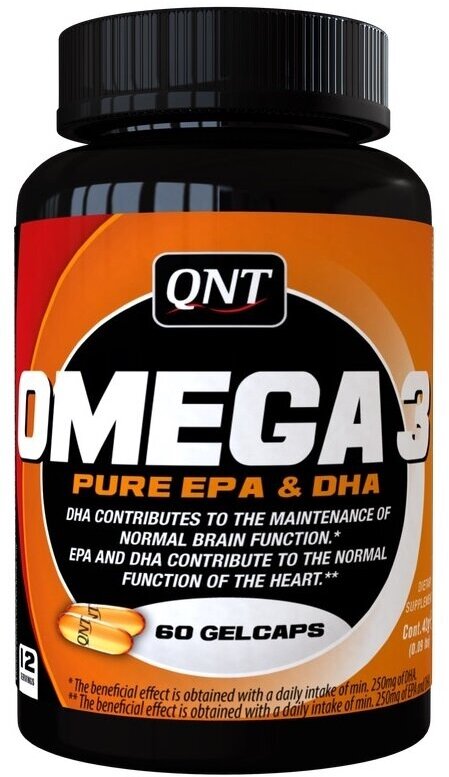 QNT Добавка биологически активная к пище Кью эн ти омега 3 / Omega-3 1000 мг 60 гелевых капсул - фото №4