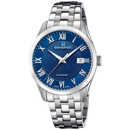 фото Наручные часы candino, синий, серебряный