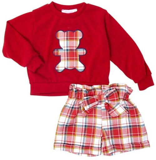 Комплект одежды Babylon fashion, размер 110, красный